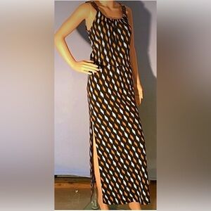 Michael Kors Buckle Strap Maxi Dress